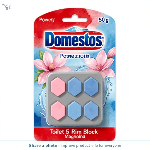 Domestos Power 5 Toilet Rim Block Magnolia 50 g