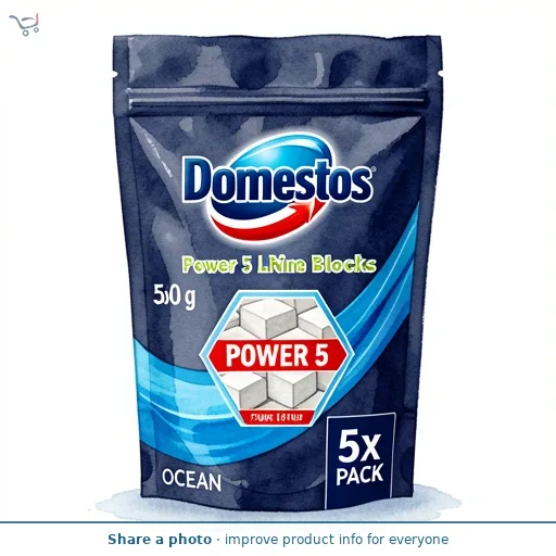 Domestos Power 5 Lime Toilet Rim Block
