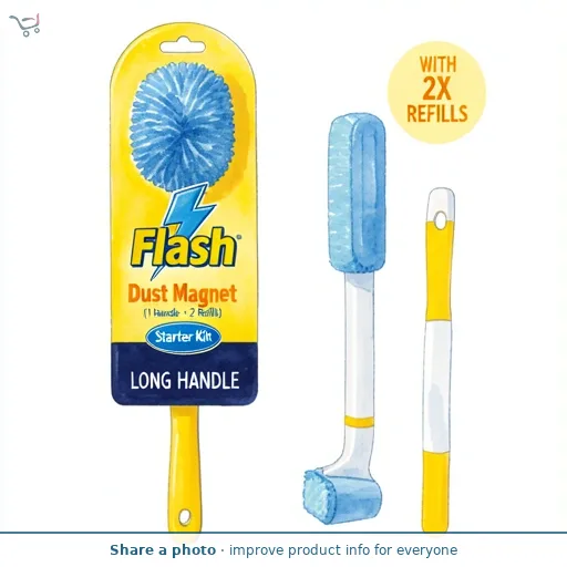Flash Dust Magnet Duster Starter Kit (1 Handle + 2 Refills)