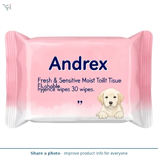 Andrex Fresh & Sensitive Moist Toilet Tissue Flushable* 30 Hygiene wipes