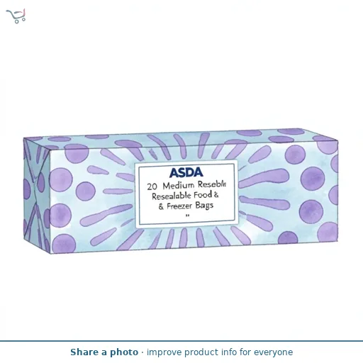 ASDA 20 Medium Resealable Food & Freezer Bags