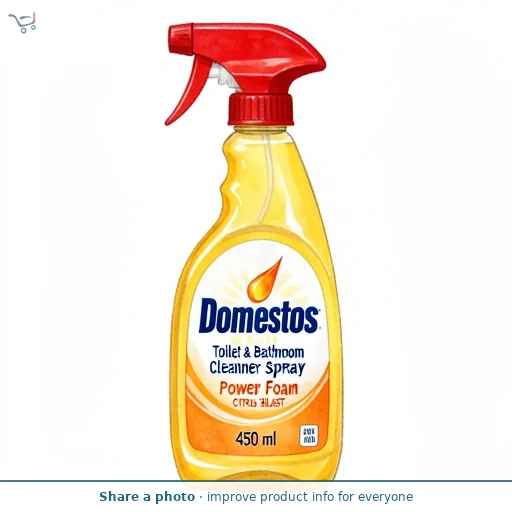 Domestos Power Foam Toilet & Bathroom Cleaner Spray Citrus Blast 450ml