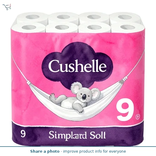Cushelle Simply Soft Toilet Roll 9 Standard Rolls