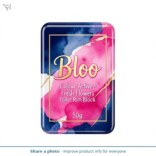 Bloo Colour Active+ Fresh Flowers Toilet Rim Block 50g