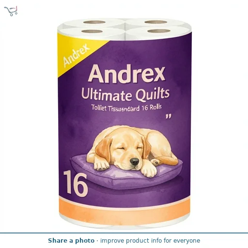 Andrex Ultimate Quilts Toilet Tissue 16 Standard Rolls