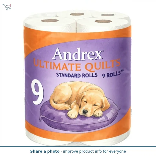 Andrex Ultimate Quilts Toilet Rolls x9