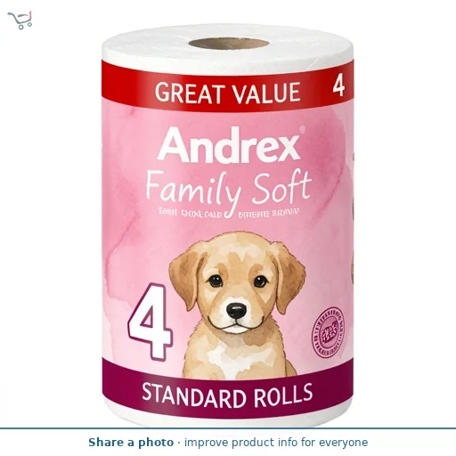 Andrex Family Soft Toilet Tissue 4 Rolls