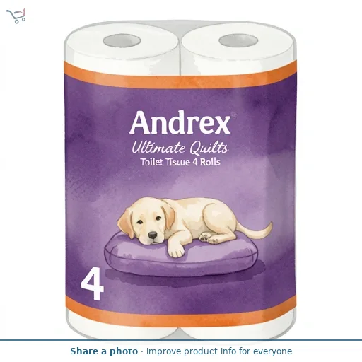Andrex Ultimate Quilts Toilet Tissue 4 Rolls