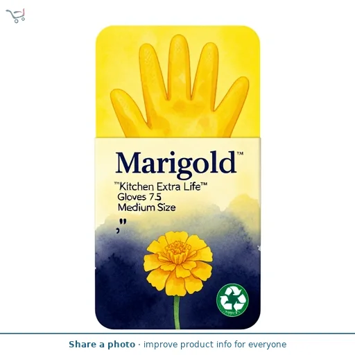 Marigold ™ Kitchen Extra Life™ Gloves 7.5 Medium Size