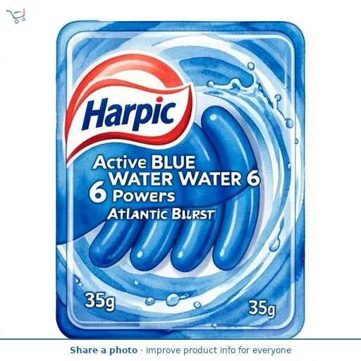 Harpic Active Blue Water 6 Powers Atlantic Burst 35g