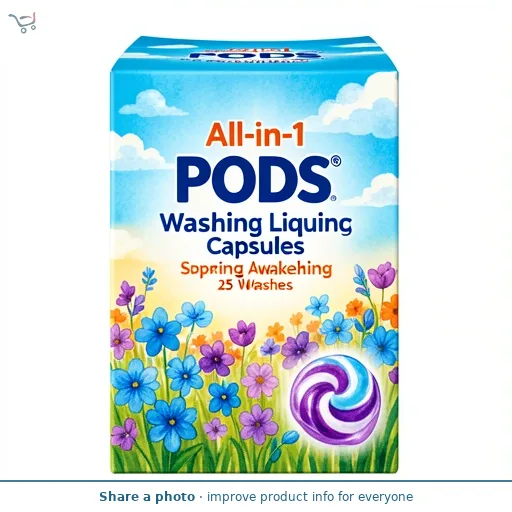 Bold All-In-1 Pods Washing Liquid Capsules Spring Awakening 15 Washes