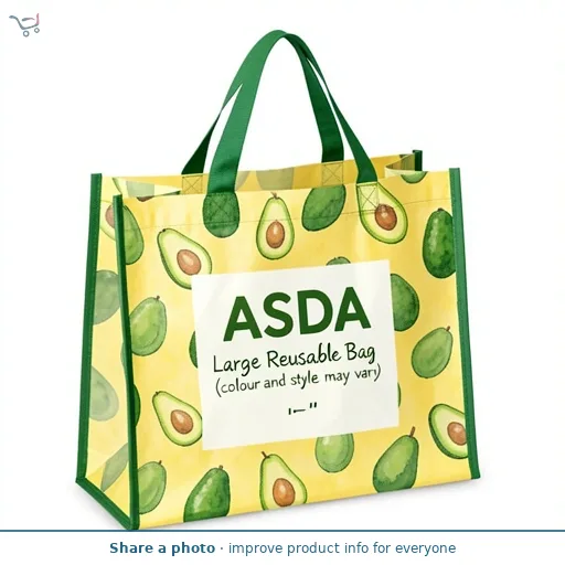 ASDA Large Reusable Bag (colour and style may vary)