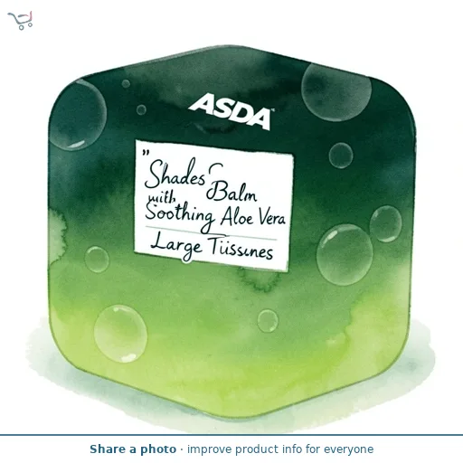 ASDA Shades Balm with Soothing Aloe Vera Large Tissues