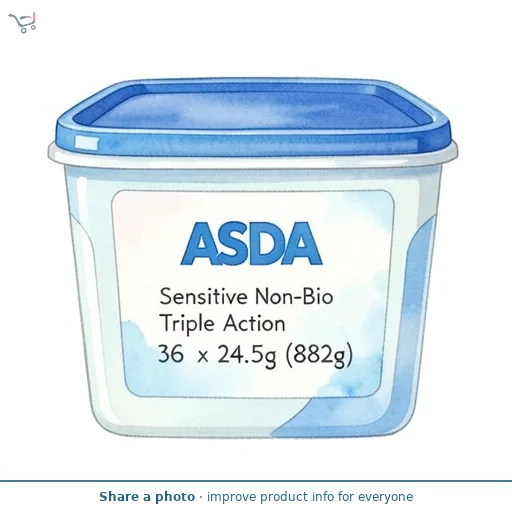 ASDA Sensitive Non-Bio Triple Action Capsules 36 x 24.5g (882g)