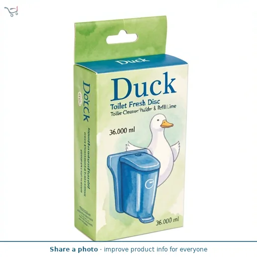 Duck Toilet Fresh Disc Holder & Refill Lime 36ml