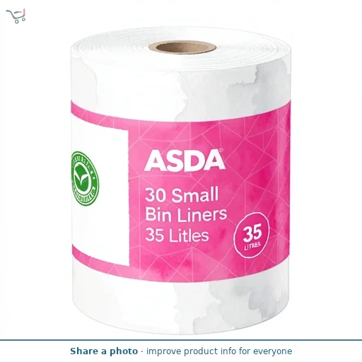 ASDA 30 Small Bin Liners 35 Litres