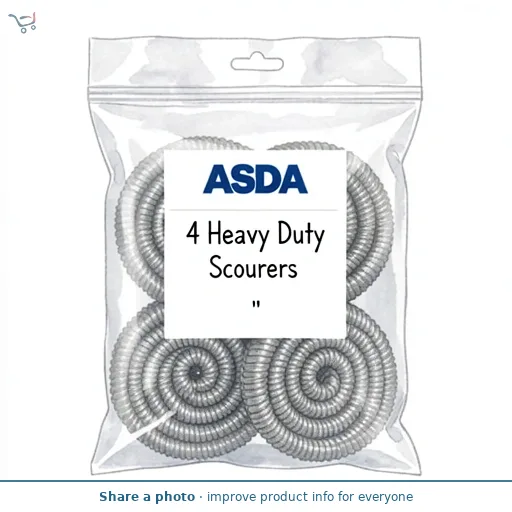 ASDA 4 Heavy Duty Spiral Scourers