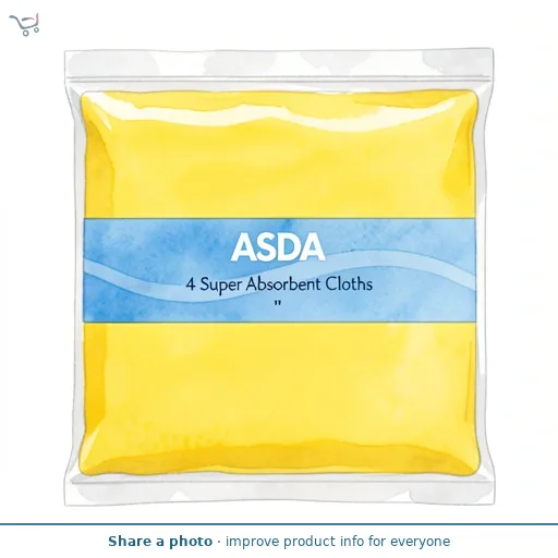 ASDA 4 Super Absorbent Cloths