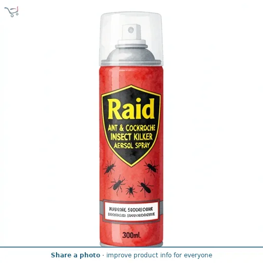 Raid Ant & Cockroach Insect Killer Aerosol Spray 300ml