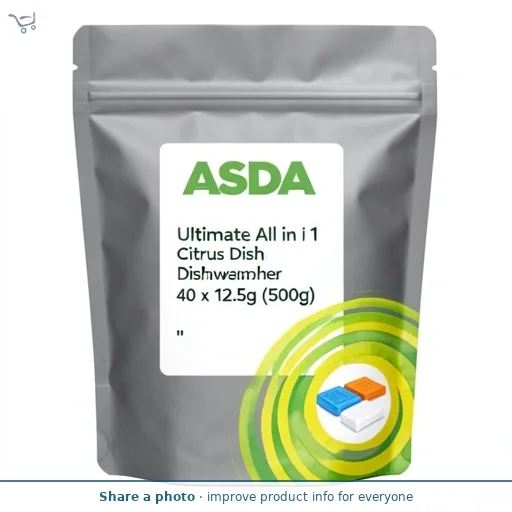 ASDA Ultimate All in 1 Citrus Dishwasher Tablets 40 x 12.5g (500g)