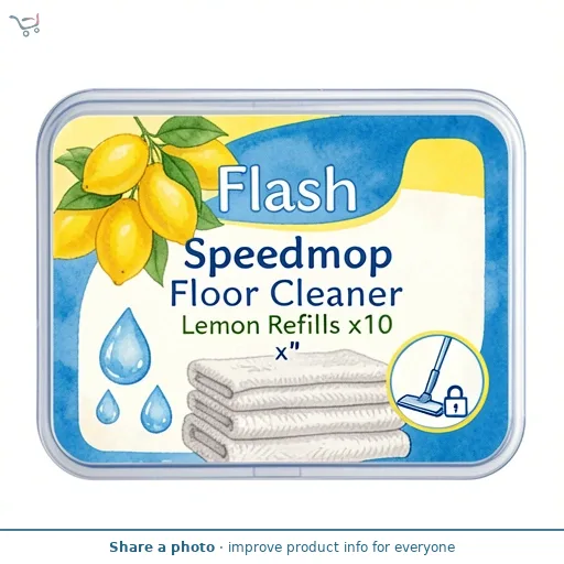 Flash Speedmop Floor Cleaner Lemon Refills x10