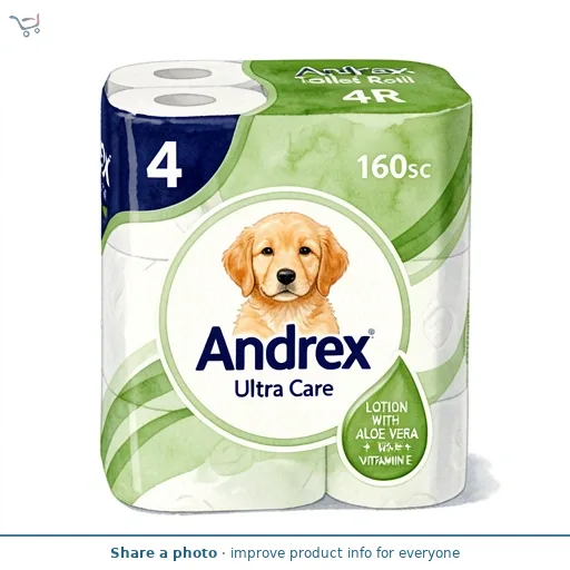 Andrex Ultra Care Toilet Roll 4R, 160sc