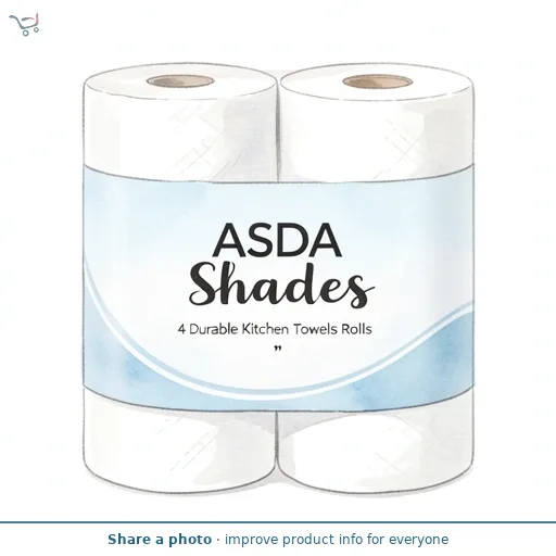 ASDA Shades 4 Durable Kitchen Towels Rolls