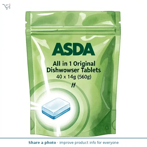 ASDA All in 1 Original Dishwasher Tablets 40 x 14g (560g)