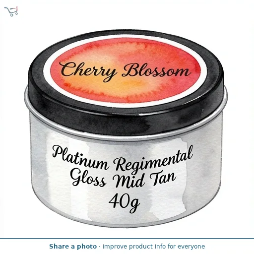 Cherry Blossom Platinum Regimental Gloss Mid Tan 40g