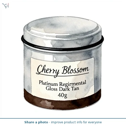 Cherry Blossom Platinum Regimental Gloss Dark Tan 40g
