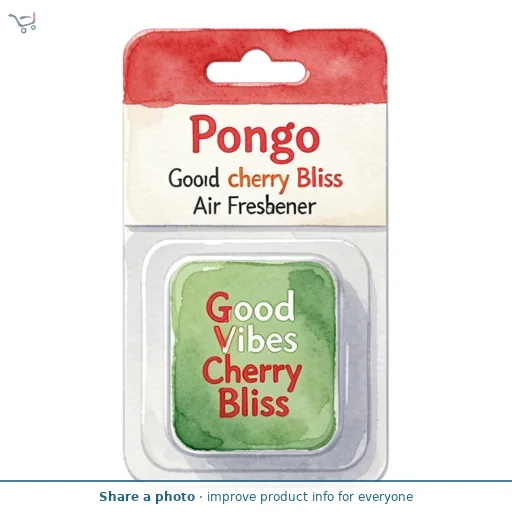Pongo Good Vibes Cherry Bliss Air Freshener