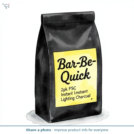 Bar-Be-Quick 2pk FSC Instant Lighting Charcoal