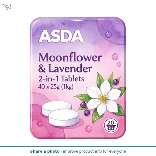 ASDA Moonflower & Lavender 2-in-1 Tablets 40 x 25g (1kg)