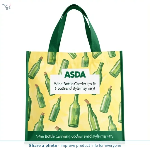 ASDA Wine Bottle Carrier (to fit 6 bottles, colour and style may vary)