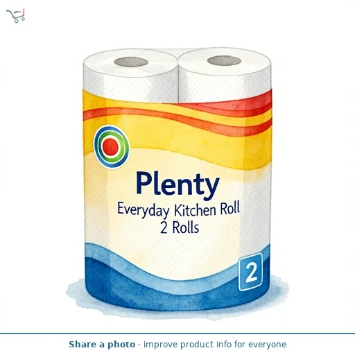 Plenty Everyday Kitchen Roll 2 Rolls