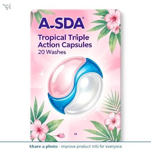 ASDA Tropical Triple Action Capsules 20 Washes