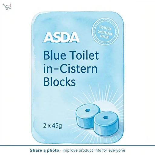 ASDA Blue Toilet in-Cistern Blocks 2 x 45g
