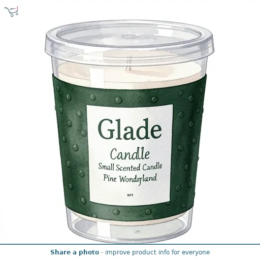 Glade Candle Small Scented Candle Pine Wonderland