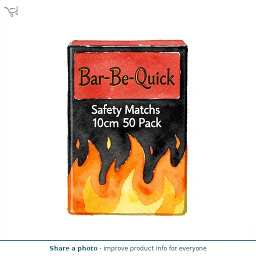 Bar-Be-Quick Safety Matches 10cm 50 Pack