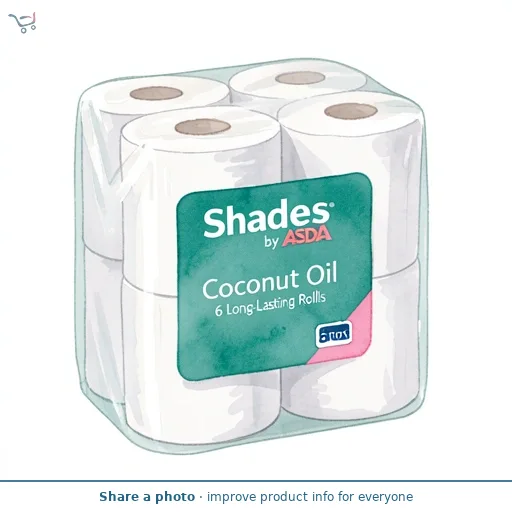 Shades by ASDA Shades by  Coconut Oil 6 Long-Lasting Rolls