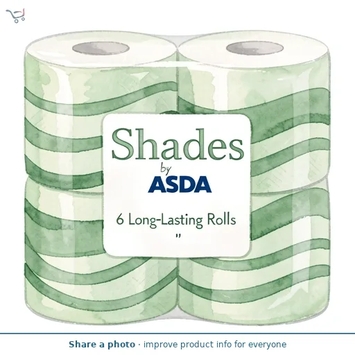 Shades by ASDA 6 Long-Lasting Rolls