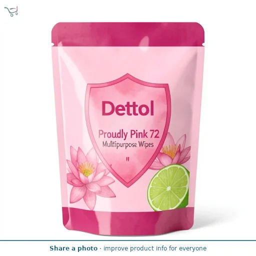 Dettol Proudly Pink Special Edition Multi Purpose Wipes 72
