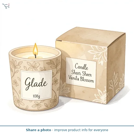 Glade Candle Sheer Vanilla Blossom 108g