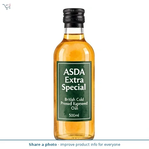 ASDA Extra Special British Cold Pressed Rapeseed Oil 500ml