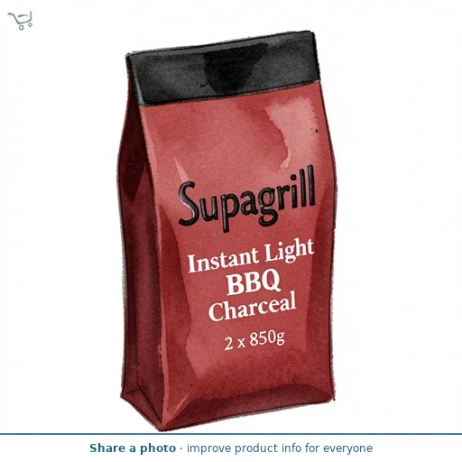 Supagrill Instant Light BBQ Charcoal 2 x 850g