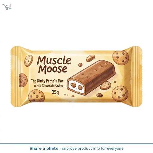 Muscle Moose The Dinky Protein Bar White Chocolate Cookie 35g