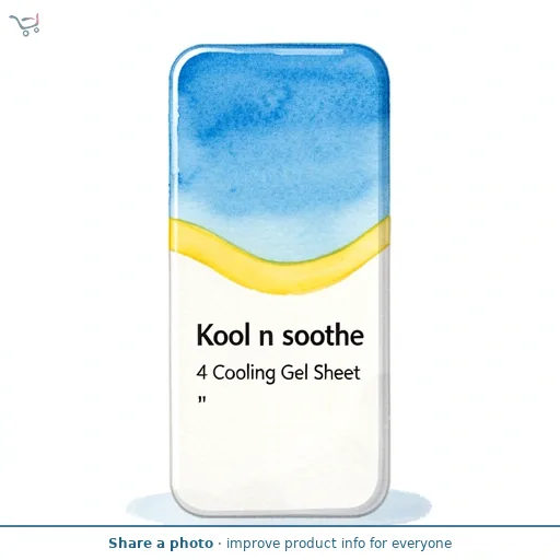 Kool n soothe 4 Cooling Gel Sheet