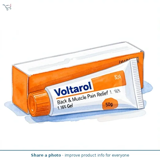 Voltarol Back & Muscle Pain Relief 1.16% Gel 50g