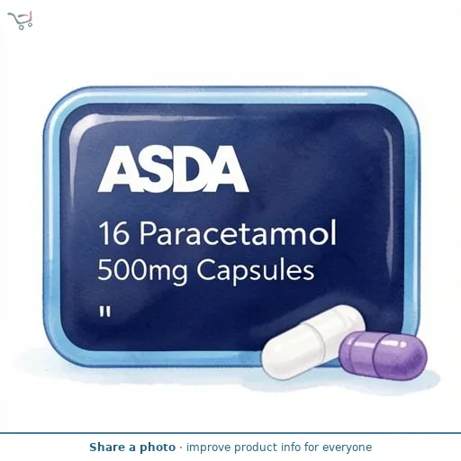 ASDA 16 Paracetamol 500mg Capsules