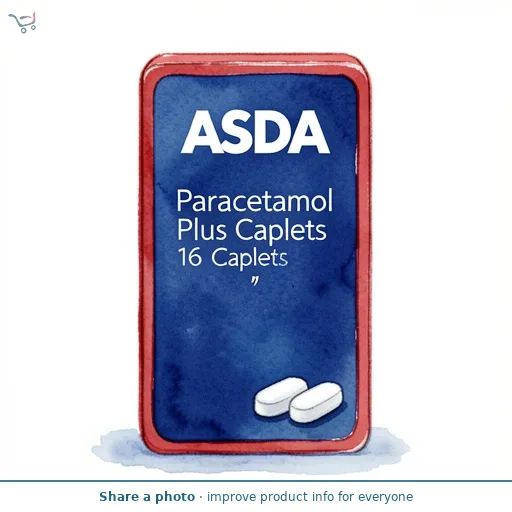 ASDA Paracetamol Plus Caplets 16 Caplets